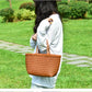 Handbags Women's Genuine Leather Shoulder Bag Weaving Casual Shopping Bag Vintage Big Tote Purse Cowhide Cross Hand Bags Lady