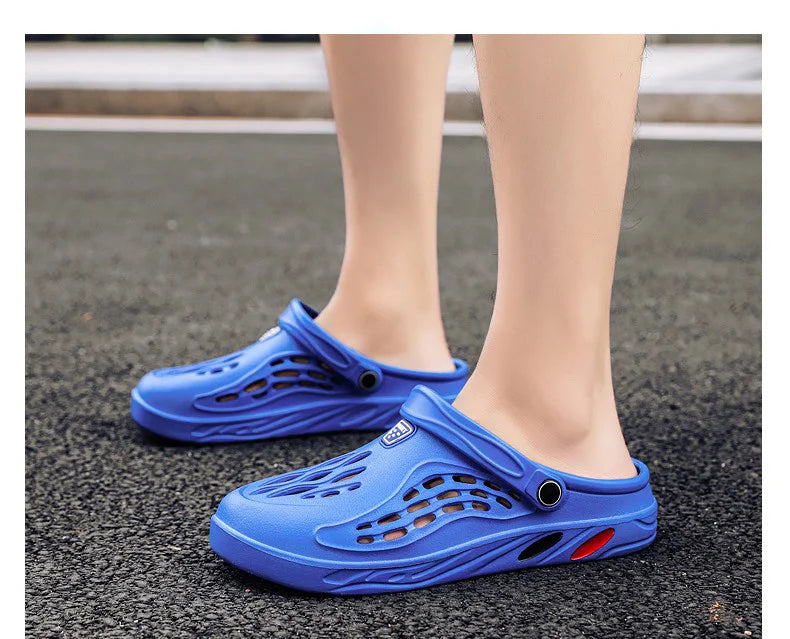 Summer Men Sandals | Light EVA Men's Casual Shoes | Hole Shoes Clogs | Outdoor Male Beach Flat Slippers