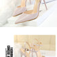 86-1 Style Simple Slim Ultra High Heel Shallow Painted Leather Sexy Nightclub Slimming One-word Strap Women Cool Shoes