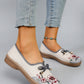 Spring and Autumn New Products, New Chinese style Women's Printed Breathable, Simple, Fashionable Lazy Shoes, One Step Flat Shoe