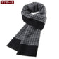 Luxury Wool Scarf for Men | Winter Warm Cashmere Silk Plaid Pashmina Shawl | EnigmaParis