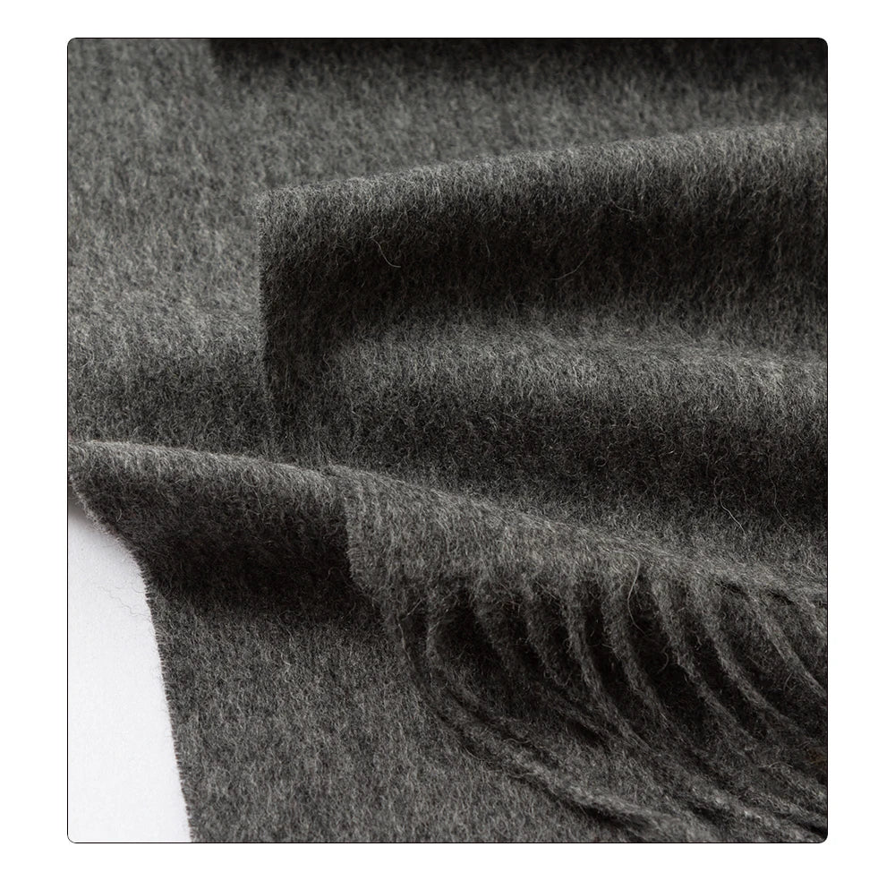 Solidlove 100% Wool Winter Scarf | Women's Fashion Cashmere Poncho Wrap | Elegant Scarves for Ladies | EnigmaParis