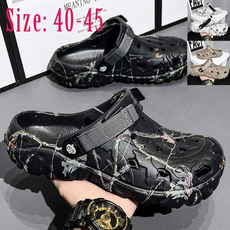 Flat Sandals Men Shoes 2025 | Slippers Men Garden Platform Sandals | Man Summer Sandals | Male Sneakers Outdoor Flip Flops Home Clogs