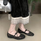 2025 Spring Lace Women Mary Jane Shoes Fashion Slip On Comfort Street Style Soft Sole Female Dress Flats Shoes