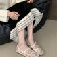 2025 Spring Lace Women Mary Jane Shoes Fashion Slip On Comfort Street Style Soft Sole Female Dress Flats Shoes