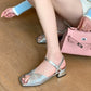 FEDONAS Summer Mixed Colors Women Sandals Ankle Strap Elegant Shoes Woman Genuine Leather Thick Heels Fashion Party Office Lady