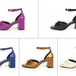 2025 Women's Summer Open toed Fashion Coarse Heel Sandals Italian Design GJ Luxury Brand Outdoor High Heel Non slip Sandals