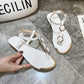 Women Sandals 2024 New Summer Casual Flat Sandals Flip Flops Luxury Designer Fashion Shoes Women Open Toe Daily Sandals Women