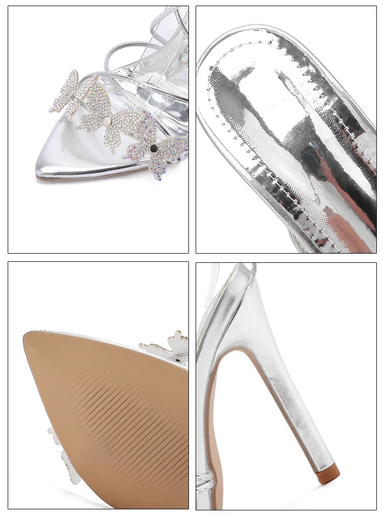 High Heels Shoes For Women Summer 2025 New Bow Tie Strap French sandals