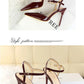 86-1 Style Simple Slim Ultra High Heel Shallow Painted Leather Sexy Nightclub Slimming One-word Strap Women Cool Shoes