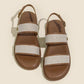 Low Sandals Woman Leather Low-heeled Rome Fabric Slides Rubber Hoof Heels Low Sandals Woman Leather Low-heeled Fabric Rubber Sli