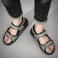 Outdoor Leather Men Sandals Summer Casual Shoes For Men Beach Sandals Soft Breathable Men Shoes Plus Size 38-48