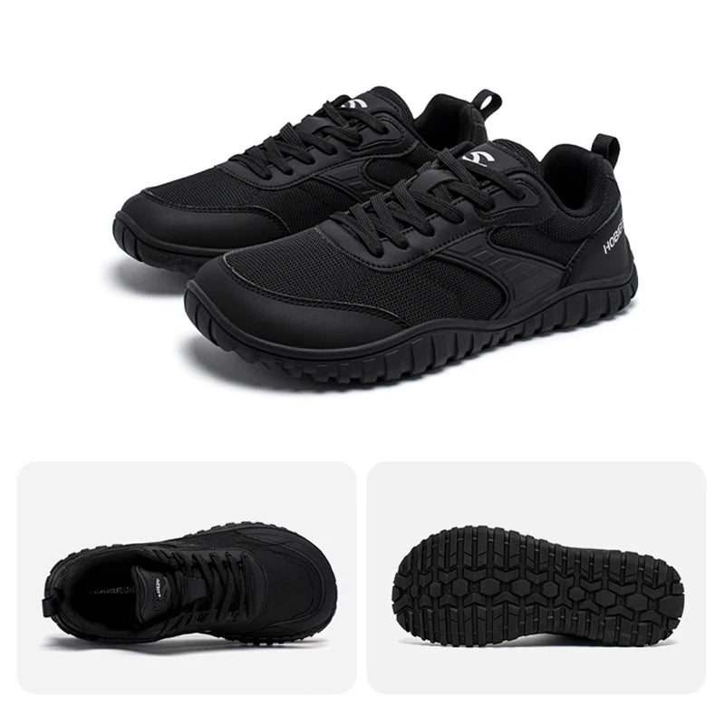 Wide Toe Shoes Mens Womens Artificial Leather Running Sneakers