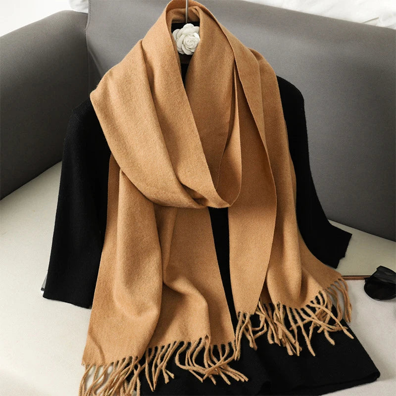 New Women's Cashmere Scarf | Winter Wool Pashmina Wrap | Elegant & Warm Design | EnigmaParis
