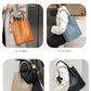 Genuine Leather Commuter Tote Bag Simple Ladies Soft Cowhide Tote Shoulder Handbag Large Capacity Women Bucket Bag 2025 New