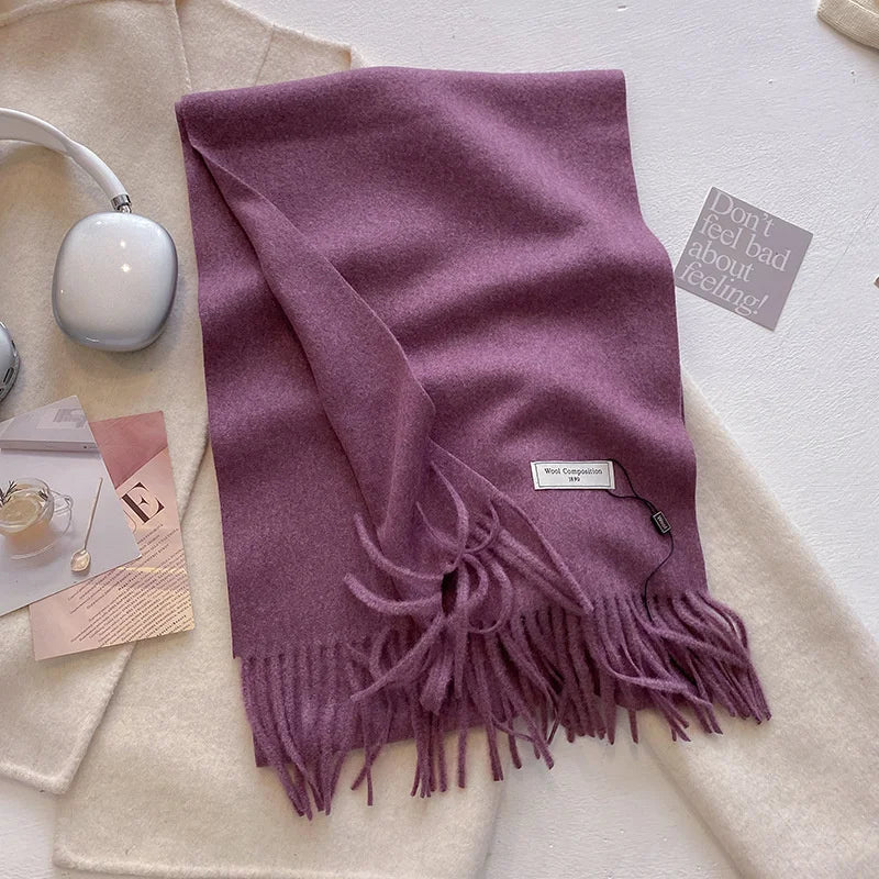 2024 Womens Winter Wool Scarf | Long Cashmere Shawl & Pashmina Wrap | EnigmaParis