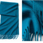 Solidlove 100% Wool Winter Scarf | Women's Fashion Cashmere Poncho Wrap | Elegant Scarves for Ladies | EnigmaParis