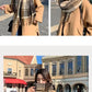 Checkered Wool Scarf | Women's Winter Cashmere Shawl | Warm & Stylish Design | EnigmaParis