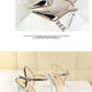 86-1 Style Simple Slim Ultra High Heel Shallow Painted Leather Sexy Nightclub Slimming One-word Strap Women Cool Shoes