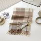 High-Quality 100% Wool Scarf | Women's Classic Soft Cashmere Muffler | EnigmaParis