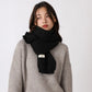 Winter Wool Scarf for Women | Solid Color Cashmere Knitted Muffler | Korean Style | EnigmaParis