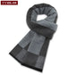 Luxury Wool Scarf for Men | Winter Warm Cashmere Silk Plaid Pashmina Shawl | EnigmaParis