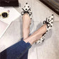 Pointed Toe Woman Flats White with Bow Shoes for Women