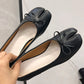 Spring Women Flat Split Toe Shoes with Bow Soft Leather Bow Tie Front Shallow Slip On  Girls Tabi Shoes Flats Ballet Shoes