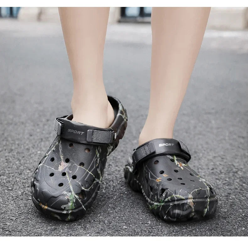 Flat Sandals Men Shoes 2025 | Slippers Men Garden Platform Sandals | Man Summer Sandals | Male Sneakers Outdoor Flip Flops Home Clogs
