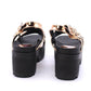 Somailia Footwear, Crossed Sandal with Platform and Heel. Sandals with Stones Summer 2022, Shiny Sandals with Jewelry, Young Fashion, Comfortable Footwear