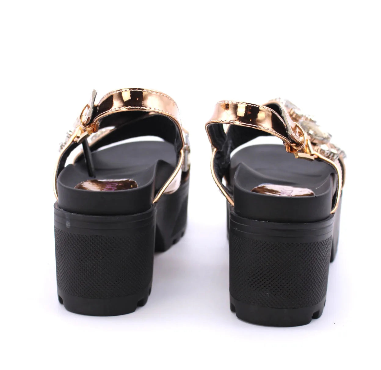 Somailia Footwear, Crossed Sandal with Platform and Heel. Sandals with Stones Summer 2022, Shiny Sandals with Jewelry, Young Fashion, Comfortable Footwear