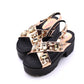 Somailia Footwear, Crossed Sandal with Platform and Heel. Sandals with Stones Summer 2022, Shiny Sandals with Jewelry, Young Fashion, Comfortable Footwear