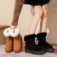Women's Bowknot Snow Boots Winter Fleece Lined Padded Warm Keeping - EnigmaParis