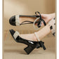 French Style Summer Women's Gentle Chunky Heel Mary Jane High Heels
