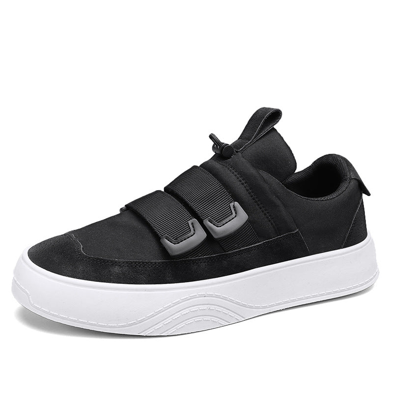 Low-Top Platform Shoes with Elastic Band - Youth Fashion