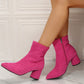 Women's Shoes Pointed Toe Zip High Heel Boots Fashion - EnigmaParis