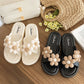 Wind Thick Bottom Sweet Fashion Vacation Flower Slippers - EnigmaParis