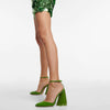 European And American Style Thick Heel Patent Leather Sexy Sandals
