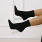 New Crystal Heel Boots Fashion High-heeled Party Shoes For Women Elastic Mid-calf Slim-foot Boots Autumn And Winter - EnigmaParis