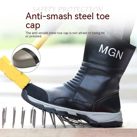 Plus Size Labor Protection Shoes Anti-smashing And Anti-stab Safety Shoes - EnigmaParis