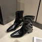Women's Fashion Temperament Chunky Heel Boots - EnigmaParis