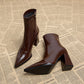 Women's Autumn And Winter White Skinny Boots Boots