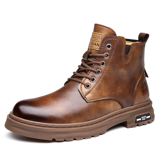 Men's Tooling Big Head Casual Martin Boots Warm - EnigmaParis