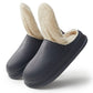 Plus Size Couple Waterproof Non-slip Warm Home Cotton Slippers