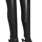 Fish Mouth Women's Boots Stiletto Heels Black Is Thin And Tall