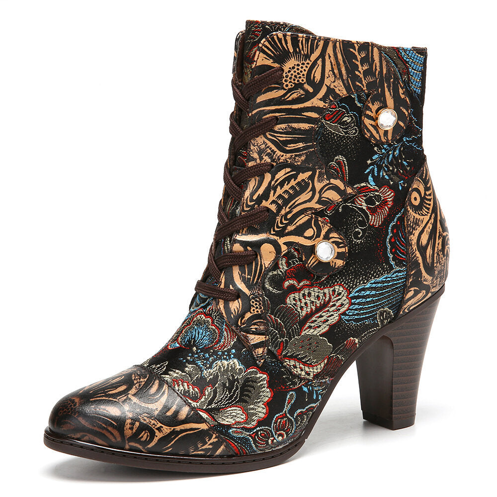 Viscose Shoes Pointed Toe Short Boots - EnigmaParis