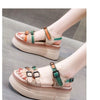 Colorful Color Matching Trendy Women's Summer Platform Sandals