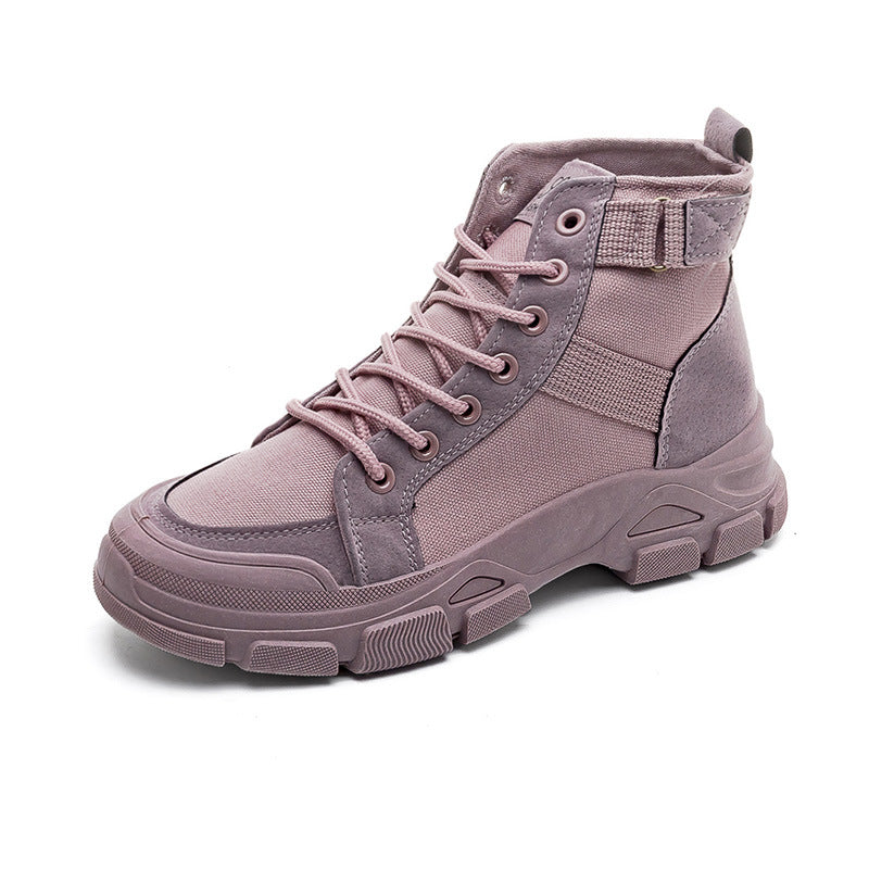 Popular Retro Workwear Platform Ankle Boots - EnigmaParis