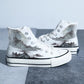 Canvas im chinesischen Stil: High-Top-Boardschuhe mit Retro-Landschaft