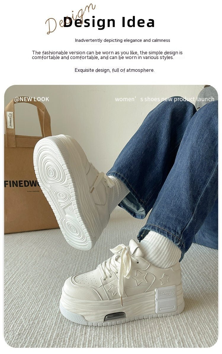 All-match Thick Bottom Increased Hong Kong Style Lightweight Sneakers - Enigmaparis